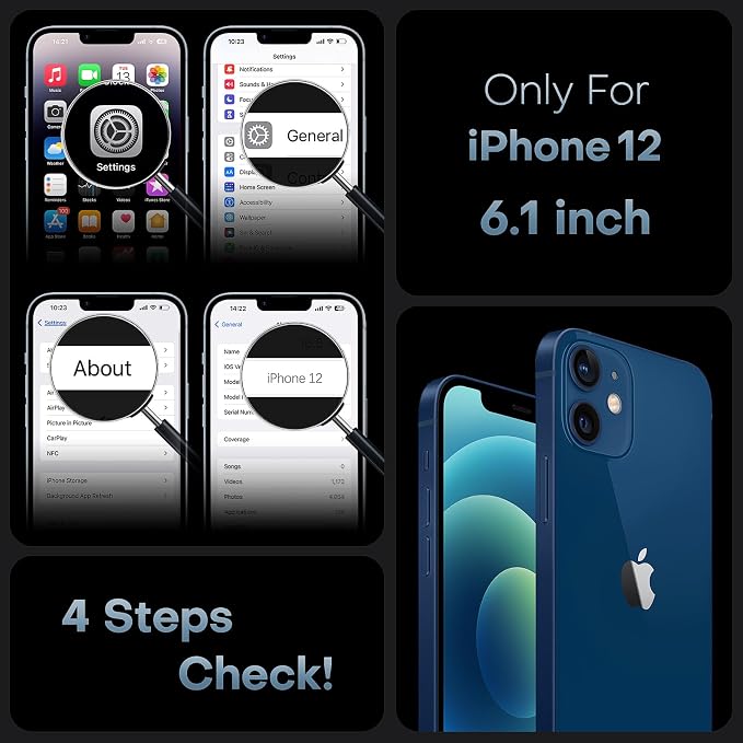 TOCOL Magnetic for iPhone 12 Case Clear, Upgraded Full Camera Protection, Compatible with Magsafe, Drop Protection, Phone Cover for iPhone 12 6.1 inch (Clear)