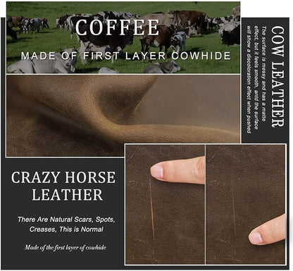 CONTACTS Crazy Horse Leather Travel Electronic Organizer Cables Chargers Accessories Storage Case Holder Clutch Bag with 3 Compartments