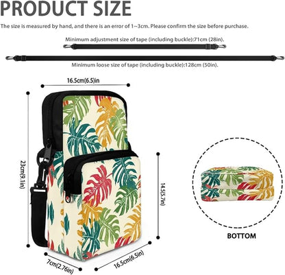 Men's Crossbody Bag, Small Cell Phone Wallet, Women's Shoulder Handbag, Travel Gym Bag