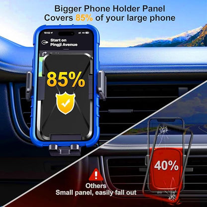 Qifutan Cell Phone Holder for Car Mount Car Vent Phone Mount, 360° Rotatable, Hands-Free Air Vent Holder for iPhone Smartphones Camera Mounts(4-7 Inch)