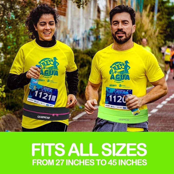 Running Belt | Runner Fanny Pack for Women and Men | Adjustble Waist Band Pack for Storage Phone