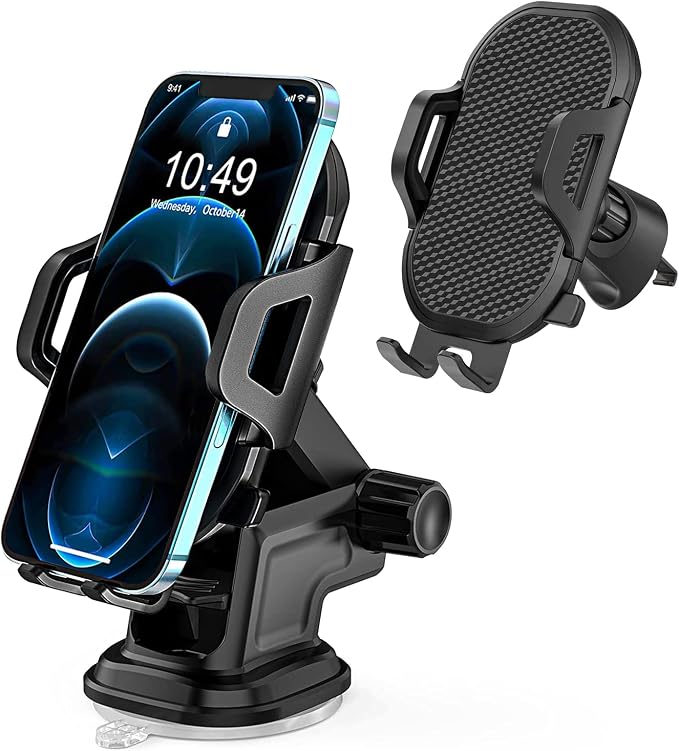 Car Phone Holder Mount Dashboard/Air Vent/Windshield for Moto Motorola G Power 2022 2021 /G Pure/G 5G/Edge 2021/One 5G Ace/G7 Z4 Z3/E 2020 E6,LG Velvet Wing,K92 K51 Q70,Stylo 6 5,V60 G8 G8X V40 Thinq