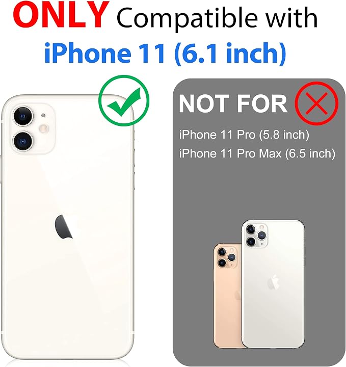 SPORTLINK Waterproof Case for iPhone 11, Full Body Heavy Duty Protection Full Sealed Cover Shockproof Dustproof Built-in Clear Screen Protector Rugged Case for iPhone 11 6.1 Inch Blue
