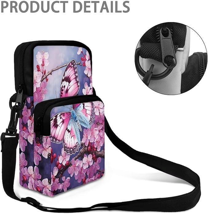 Men's Crossbody Bag, Small Cell Phone Wallet, Women's Shoulder Handbag, Travel Gym Bag