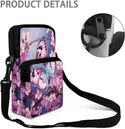 Men's Crossbody Bag, Small Cell Phone Wallet, Women's Shoulder Handbag, Travel Gym Bag