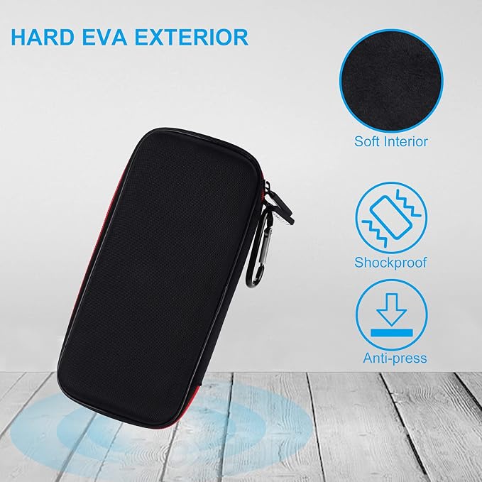 Skynew Power Bank Hard Travel Case Medium Compatible RAV Power 26800/20100/20000mAh, Anker Power Core 26800mAh/ PowerCore +26800mAh, INIU 10000mAh and Miady 10000/15000mAh (Medium Black)
