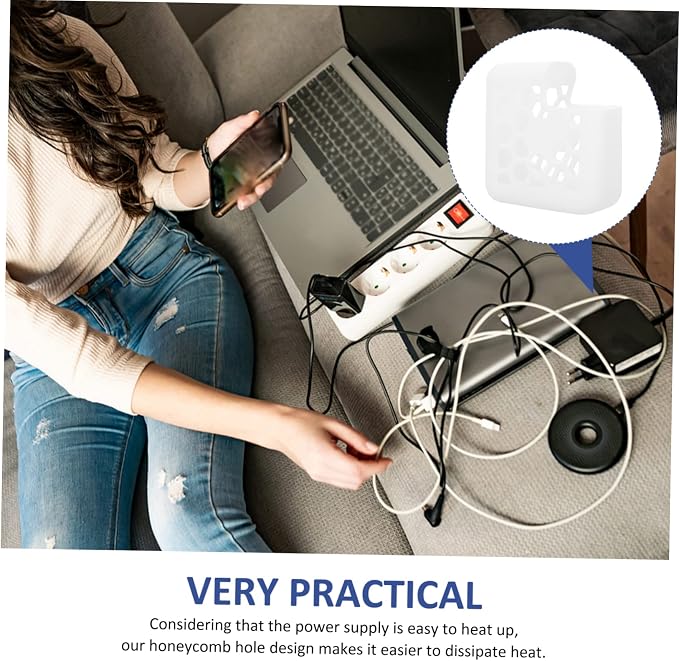 Charger Protective Case for Power Adapter Cover Washable - Lightweight Design for Safe Storage and Easy Use