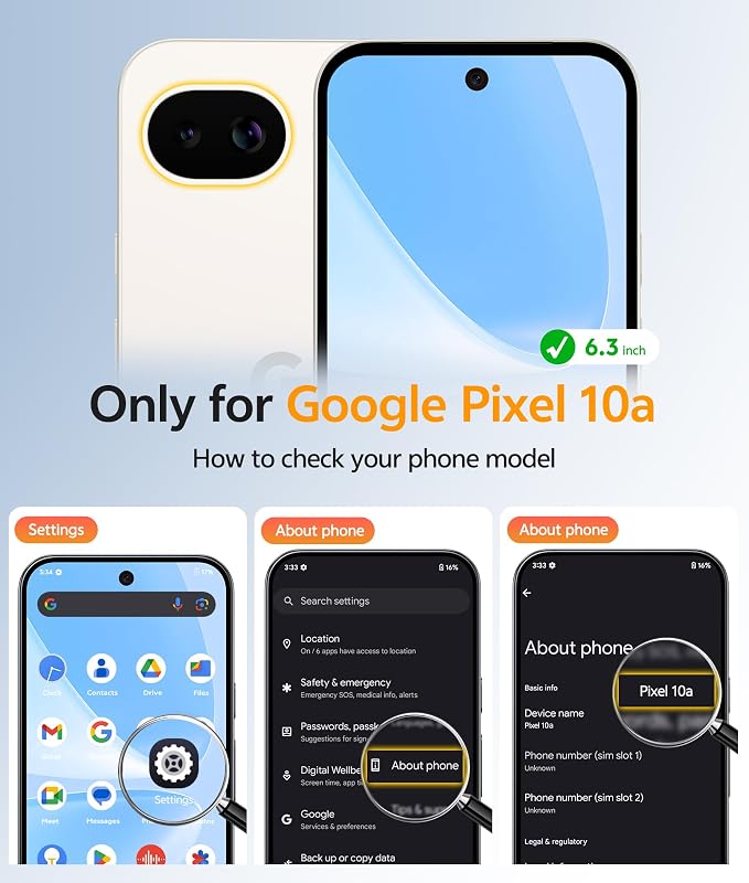 FNTCASE for Google Pixel 10a Case: [Compatible with Magsafe] Translucent Matte Cases with [Screen Protector] Military Grade Shockproof Protective Magnetic Phone Cover for Pixel 10A - Light Blue