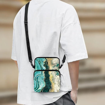 Men's Crossbody Bag, Small Cell Phone Wallet, Women's Shoulder Handbag, Travel Gym Bag