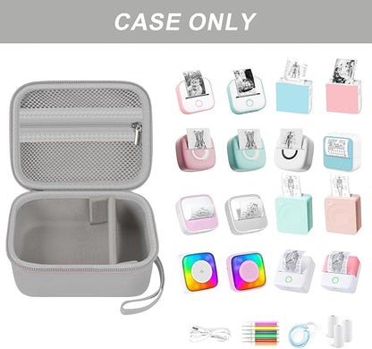 Travel Case for UCOMX for Nano/for Iseyyox/for LISEN/for RTOPS 3 in 1 Wireless Charger, Foldable Magnetic Charging Station Storage Holder Bag for Fast Charge Pad Cable and Adapter(2-Packs)