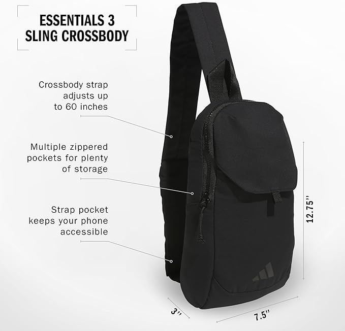 adidas Essentials Crossbody – Athletic Sling Bag with Phone Pocket