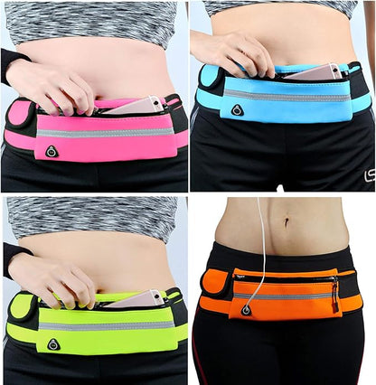 Kettle belt bag Outdoor sports fitness running pockets Anti-sweat and anti-theft cell phone pocket Close-fitting sports bag (black)