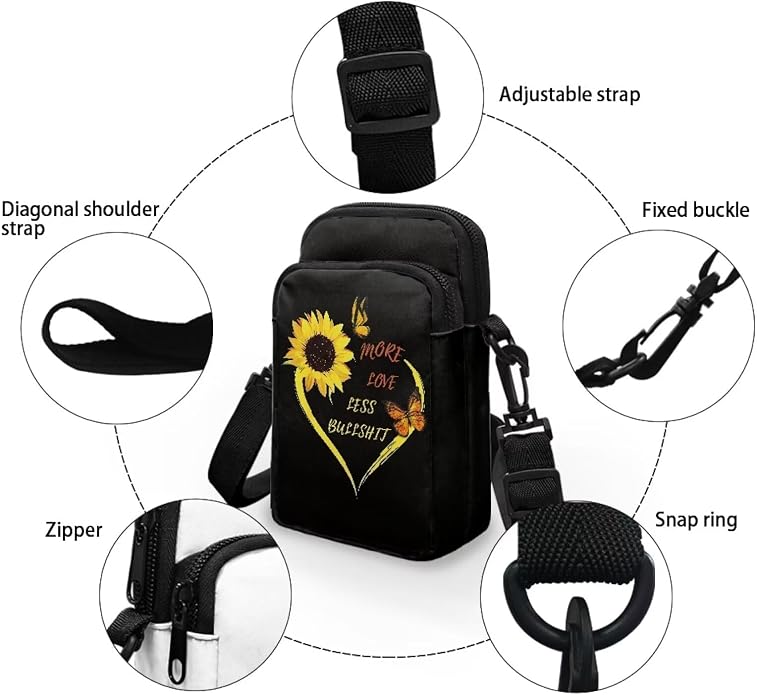 DISNIMO Small Crossbody Bags for Women Trendy Cross Body Cell Phone Shoulder Bags Purses with Adjustable Strap