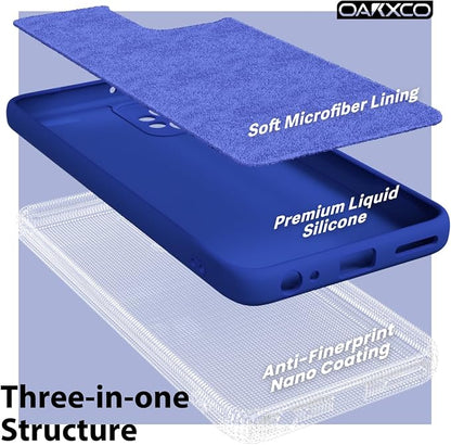 oakxco for Motorola Moto G Power 5G 2023 Phone Case Liquid Silicone, Thin Slim Soft Rubber Gel TPU Plain Simple Cover for Women Girl Cute, Matte Solid Color, Royal Blue