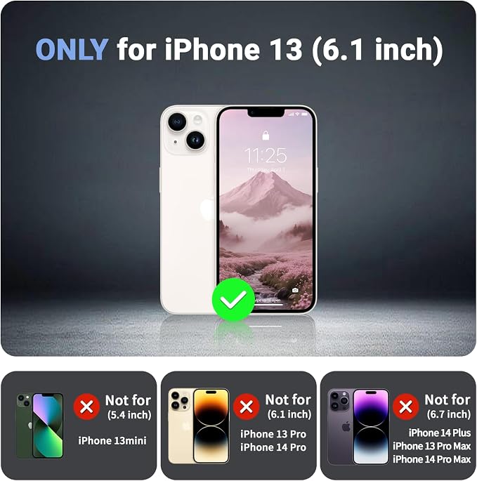 jaroco Magnetic for iPhone 13 Case, [Compatible with MagSafe][Military Grade Drop Protection][Heavy Duty Protection][Non-Slip][Shockproof] 2-Layer Durable Bumper Phone Case 6.1''-Pink