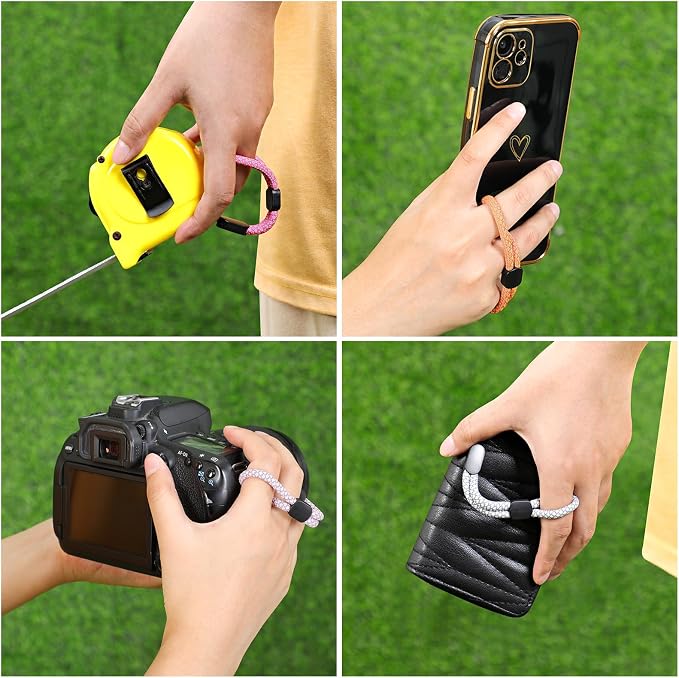 FrgKbTm Hand Wrist Strap Lanyard, Adjustable Nylon Colorful for Mobile Phone, Camara, USB Flash Drive, ID Name Tag Badge