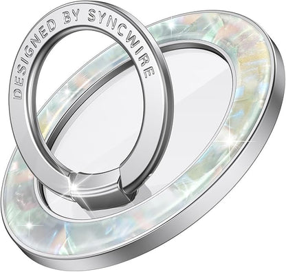 Syncwire Magnetic Phone Grip for MagSafe, Sparkle Ring Holder, Rotatable Kickstand Bling Ring Stand Removable MagSafe Accessories for iPhone 17 Pro Max 16 15 14 13, Android, Samsung etc.
