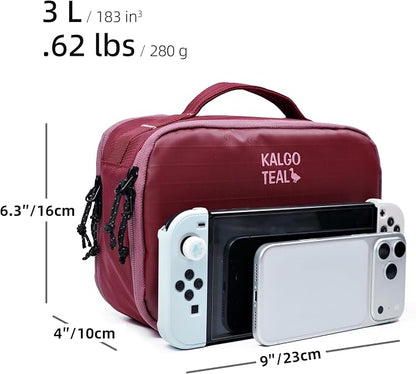 Accessories Bag & Tech Pouch | Organizer for Cables, Electronics & Everyday Essentials, Water-Repellent, Dual-Sided Padded