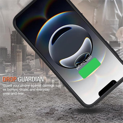 Battery Case for iPhone 16e/17e, 10000mAh Portable Protective Wireless Charging Case Support Carplay Compatible with iPhone 16e /17e (6.1 inches) Rechargeable Extended Battery Charger Cover (Black)