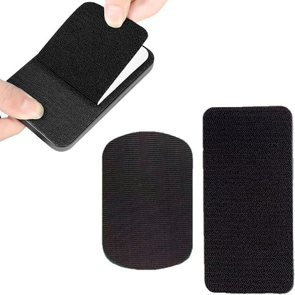 2 Set Gym Phone Holder Mount with Hook and Loop Tape Backs Hands-free Quick Access Wall Mount Phone Holders for Fitness LAT Pulley System Workout Equipment Following Training App Kitchen Recipe