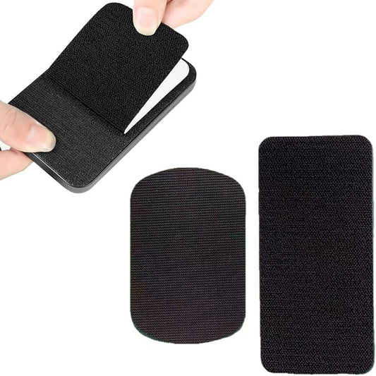 2 Set Gym Phone Holder Mount with Hook and Loop Tape Backs Hands-free Quick Access Wall Mount Phone Holders for Fitness LAT Pulley System Workout Equipment Following Training App Kitchen Recipe