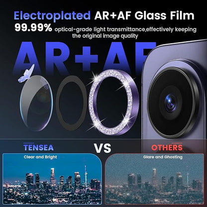 Tensea (3+2PCS Compatible with Samsung Galaxy S26 Ultra Camera Lens Protector, 9H Tempered Glass Camera Cover Screen Protector Metal Individual Ring [Installation Tray][Case Friendly]