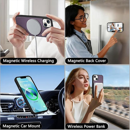 Wallet Case for iPhone 13 with Card Holder/Crossbody Wallet/Strap| RFID Blocking | Magnetic | Kickstand | Detachable | PU Leather Phone Case for iPhone 13,6.1 in,Purple