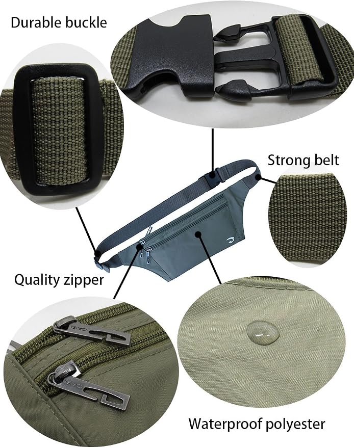 Naoki Outdoor Sports Running & Jogging & Travel Waterproof Utralthin Waist Pack/Bag Runner Belt