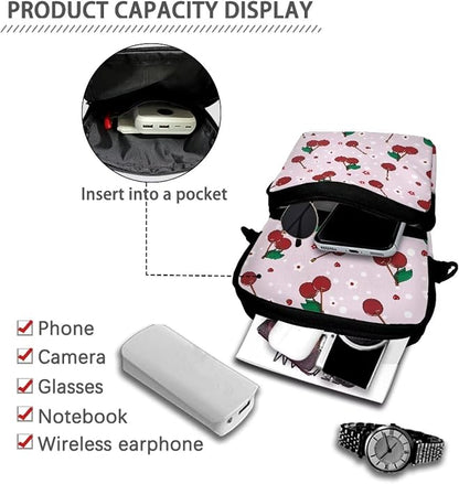 Men's Crossbody Bag, Small Cell Phone Wallet, Women's Shoulder Handbag, Travel Gym Bag