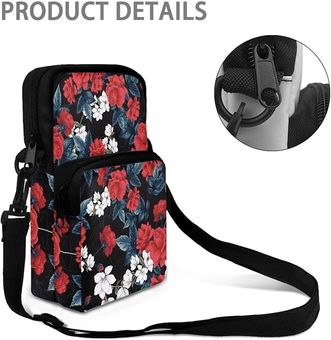 Men's Crossbody Bag, Small Cell Phone Wallet, Women's Shoulder Handbag, Travel Gym Bag