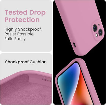 FireNova Designed for iPhone 13 Case, Silicone Upgraded [Camera Protection] Phone Case, Soft Anti-Scratch Microfiber Lining Inside, 6.1 inch, Lilac Purple