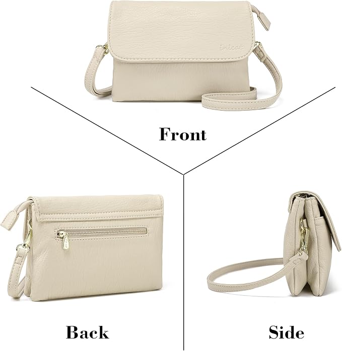 MINICAT RFID Blocking Small Crossbody Bags for Women Vegan Leather Mini Travel Purses Cell Phone Purse Cross Body Bag