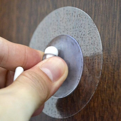 4 Sticky Mounting Pads 1.77 Inches Double Sided Adhesive Wall Mounting Tabs Round Sticky Suction Cup Glue Super Strong for Cameras GPS, Dashboard Toys, Windshield, Tiles, Pictures