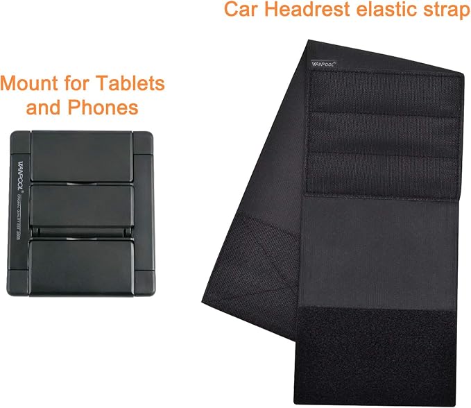 Car Headrest Mount Holder for Tablets and Phones with 5-10.5Inch Screens -Compatible with iPhone iPad Air Mini, Galaxy, Switch 2