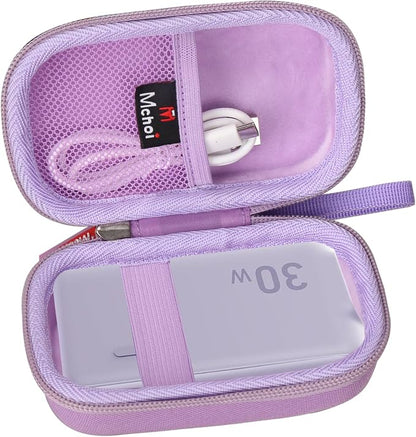 Mchoi Hard Storage case for Anker Power Bank USB C Charger Block, 3-in-1 5,000mAh Portable Charger (Purple)