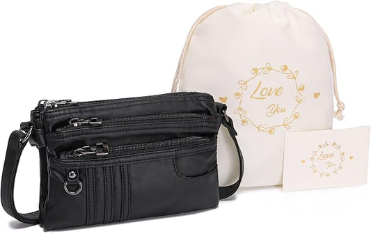 MINICAT Multiple Pockets Small Crossbody Purse Cell Phone Purse Shoulder Bags for Women Cross Body Bag for Woman