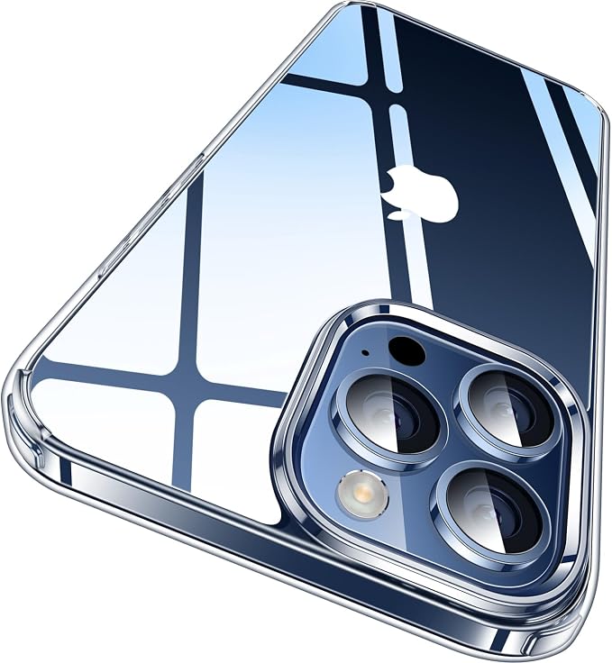 CASEKOO for iPhone 15 Pro Case Crystal Clear, [Never Yellow Technology] [Military-Grade Protection] Transparent Slim Cover Women Men for iPhone 15 Pro Phone Case 6.1 inch, Clear