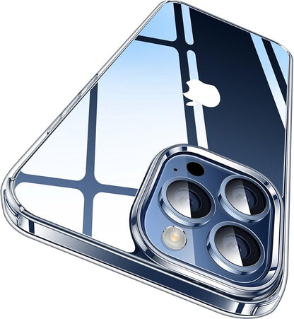 CASEKOO for iPhone 15 Pro Case Crystal Clear, [Never Yellow Technology] [Military-Grade Protection] Transparent Slim Cover Women Men for iPhone 15 Pro Phone Case 6.1 inch, Clear