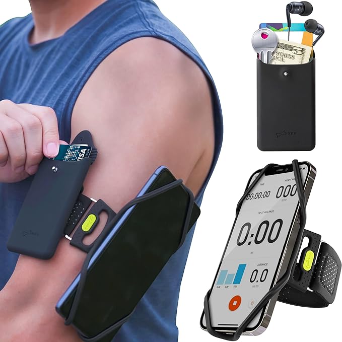 Bone Cell Phone Armband with sport pocket for running