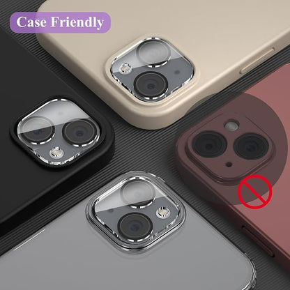 YWXTW [5 Pack Designed for iPhone 14 Camera Lens Protector, for iPhone 14 Plus Camera Lens Protector, Night Shooting Mode, Anti Scratch HD Clear 9H Hardness Tempered Glass