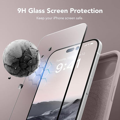 Magnetic for iPhone Air Case, Compatible with MagSafe, [Full Camera Protection][Screen Protector] Silicone Shockproof Protective Phone Case for iPhone 17 Air 6.5", Hazel