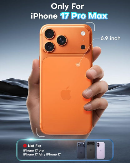 OMOTON 2 Matte Screen Protector and 2 Camera Lens Protector for iPhone 17 Pro Max 6.9 Inch 2025, Matte Glass Film with Easy Installation Tool, Anti-glare, Ultra-smooth Touch, Like E-reader Screen