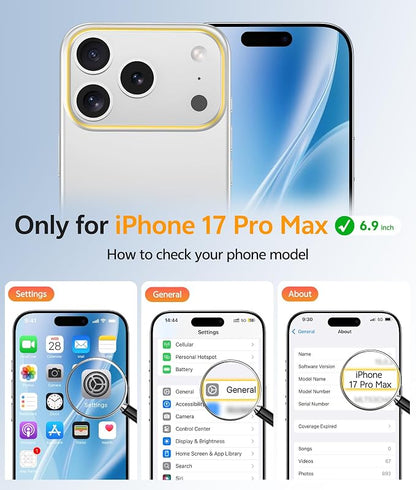 FNTCASE for iPhone 17 Pro Max Case: [Compatible with Magsafe] Translucent Matte Cases with [Full Camera Protection] [Screen Protector] Military Grade Shockproof Protective Phone Cover - Light Blue