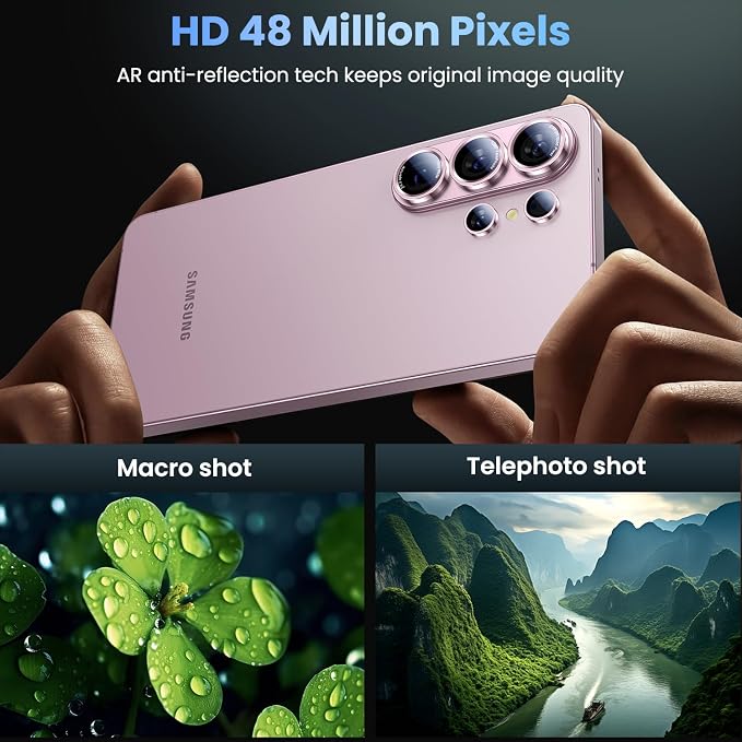Uyiton for Samsung Galaxy S26 Ultra Camera Lens Protector - [Case-Friendly][Not Easy to Break][Ultra-Thin] Military-Grade Tempered Glass with Aluminum Metal Rear Camera Screen Cover - Pink