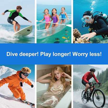 Premium Waterproof Phone Pouch with Lanyard,7.5'' Floating Waterproof Phone Case/Bag for Snorkeling IPX8/Underwater HD Photo/Touch Compatible with iPhone 17/16/15/14 Pro Max Samsungs-Purple
