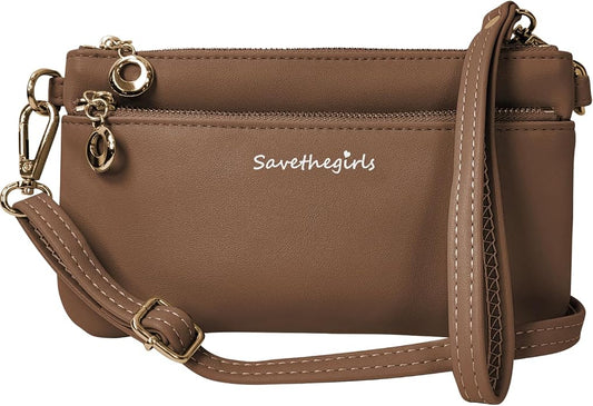 Save the Girls Cell Phone Purse - Touch Screen Women’s Crossbody Bag - Clutch Purses for Women (Bella) | Touch Screen, for Women