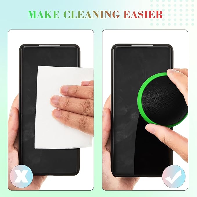 Suclain 4 Pack Touch Screen Cleaner Balls Phone Cleaning Ball Microfiber Touch Car Screen Glass Cleaner for Easter Computer Laptop Phone Monitor(Red, Blue, Yellow,Green)