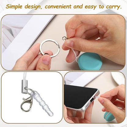 MECCANIXITY 2Pcs Screen Cleaners Blue Khaki Phone Screen Cleaning Wipes, Fingerprint Proof Cleaning Ball for Mobile Phones, Computers, Tablet Touchscreens, Car Screens