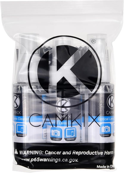 Lens and Screen Cleaning Kit - 3X Cleaning Spray, 3X Microfiber Cloth - Perfect to Clean The Lens of Your DSLR Camera (3 Bottles)
