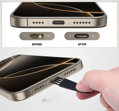 USB C Dust Plug, 5 Pack Type C Anti Dust Plug Cover Charging Port Protector Cap, Compatible with iPhone 17 16 15 Pro Max Plus Samsung Galaxy S25 S24 S23 S22, All USB Type-C Ports